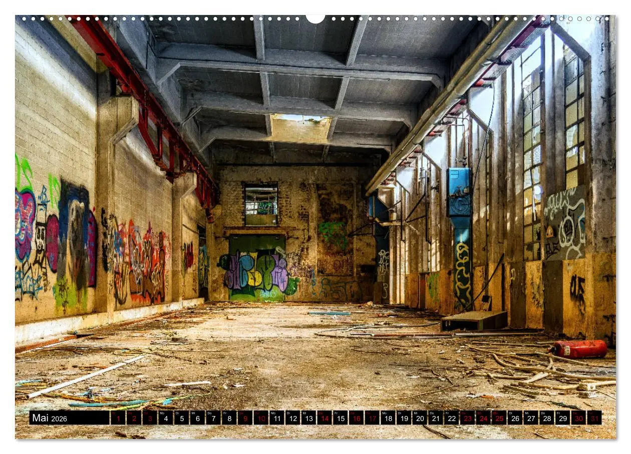 Bild: 9783457823378 | Lost Places Graffiti (hochwertiger Premium Wandkalender 2026 DIN A2...