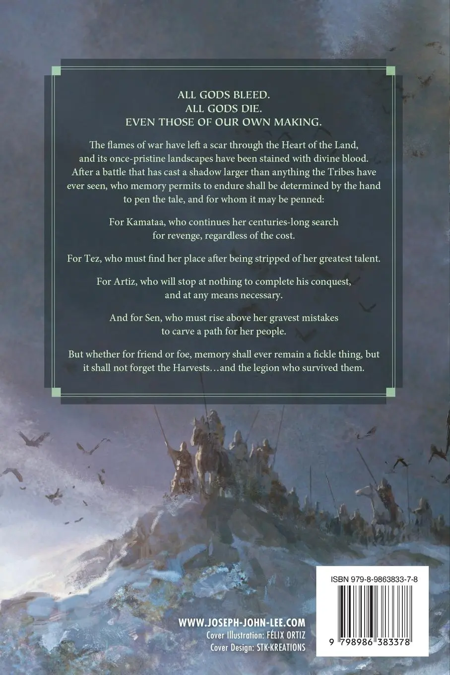 Rückseite: 9798986383378 | The Legion of the Lost | Joseph John Lee | Taschenbuch | Englisch