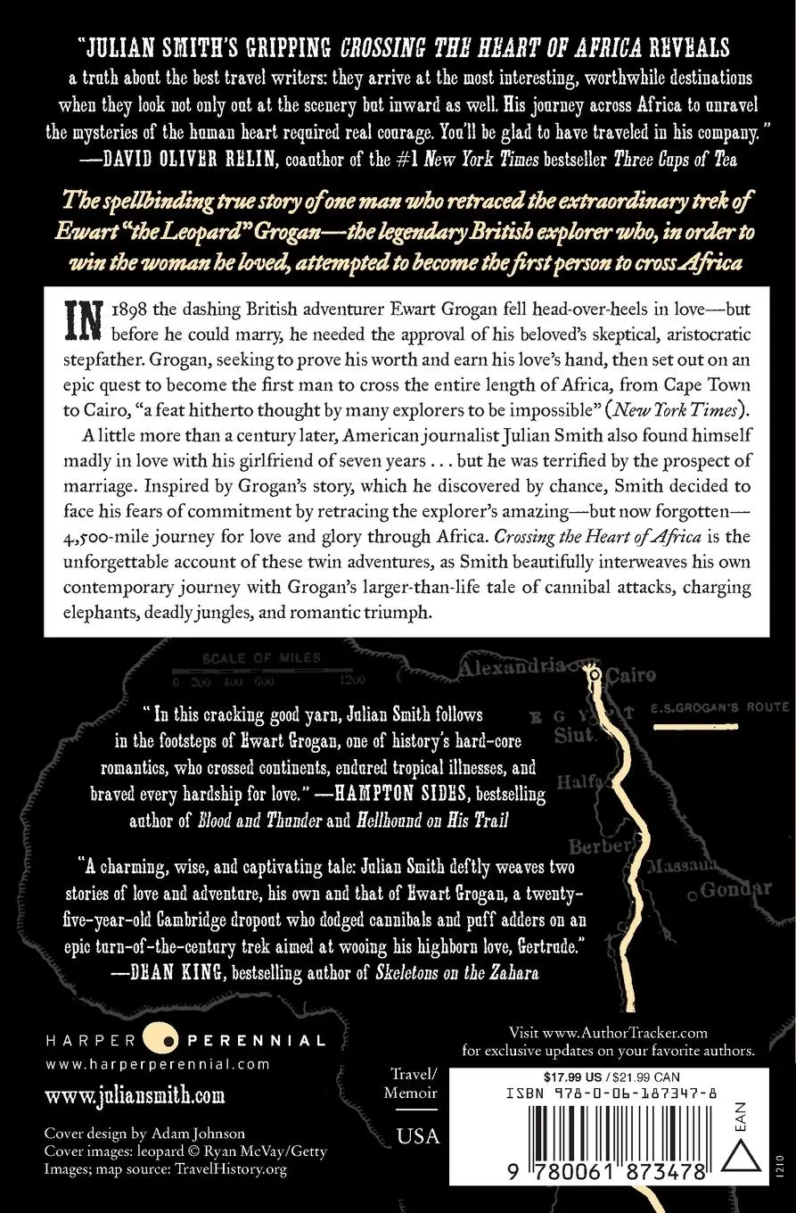 Rückseite: 9780061873478 | Crossing the Heart of Africa | Julian Smith | Taschenbuch | Englisch