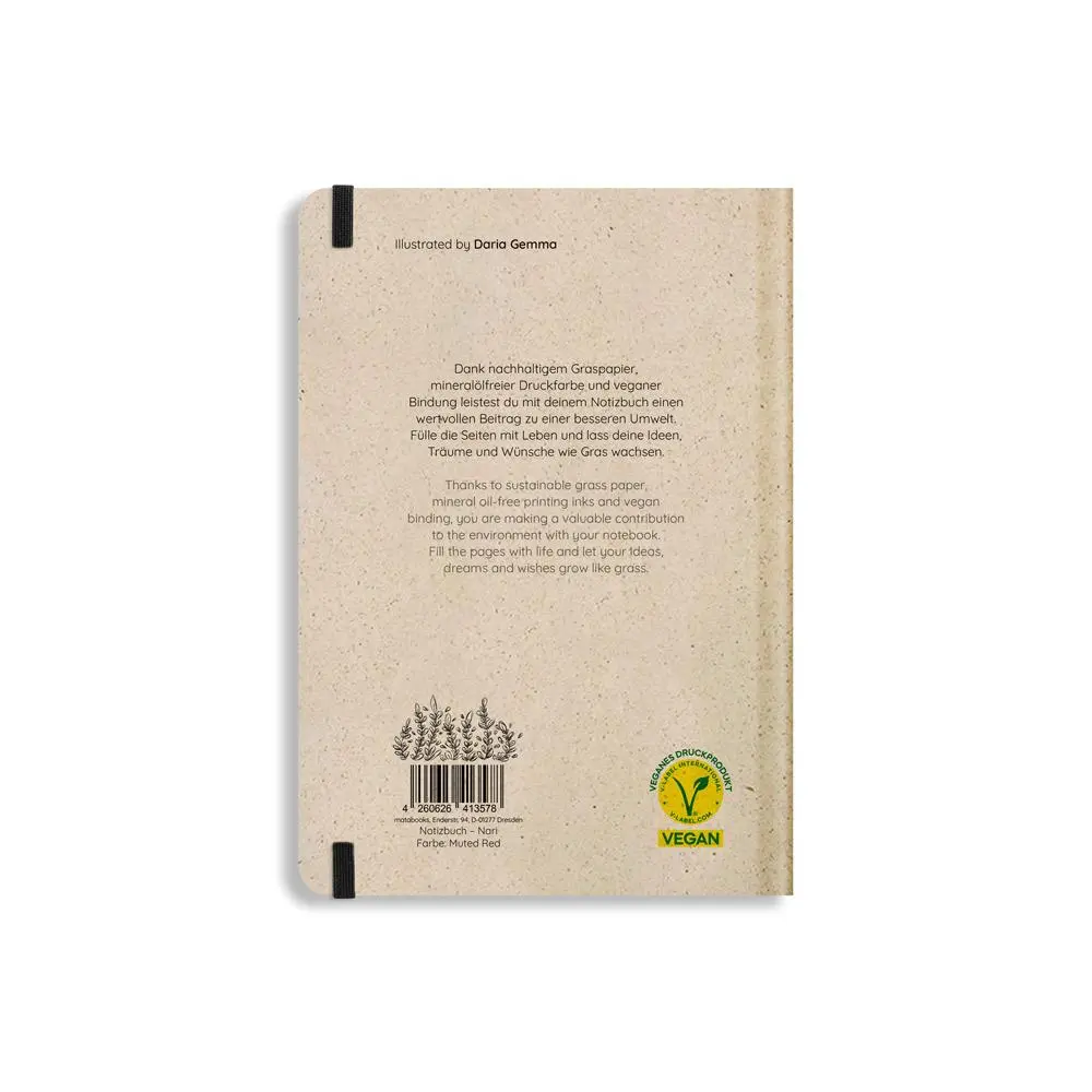 Rückseite: 4260626413578 | matabooks - Nachhaltiges A5 Notizbuch/Tagebuch/Bullet...