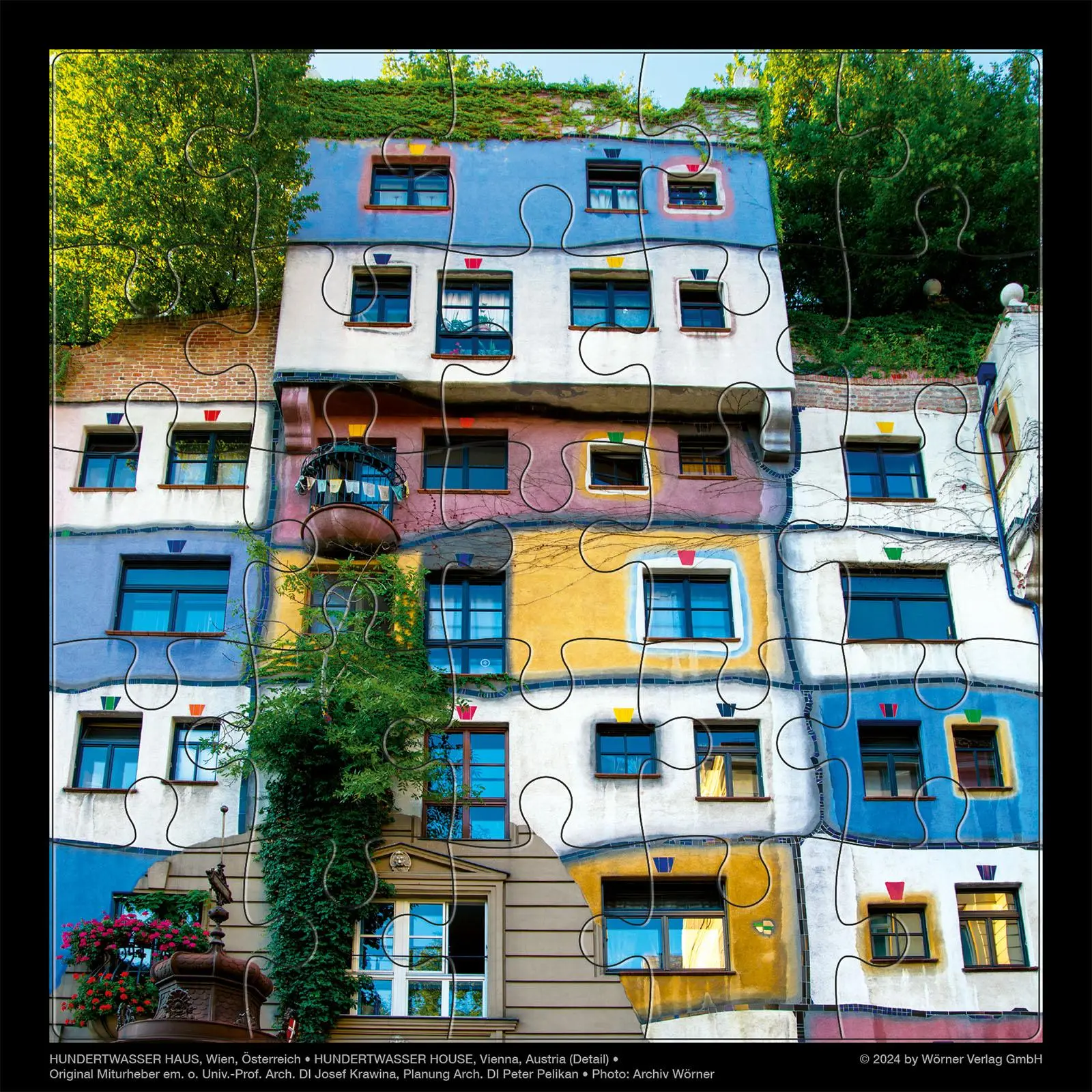 Cover: 4280000853578 | Hundertwasser Puzzle mit Grußkarte | HUNDERTWASSER HAUS | GmbH | Box