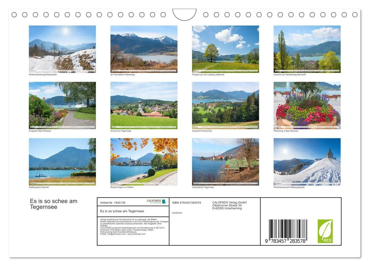 Bild: 9783457283578 | Es is so schee am Tegernsee (Wandkalender 2026 DIN A4 quer),...
