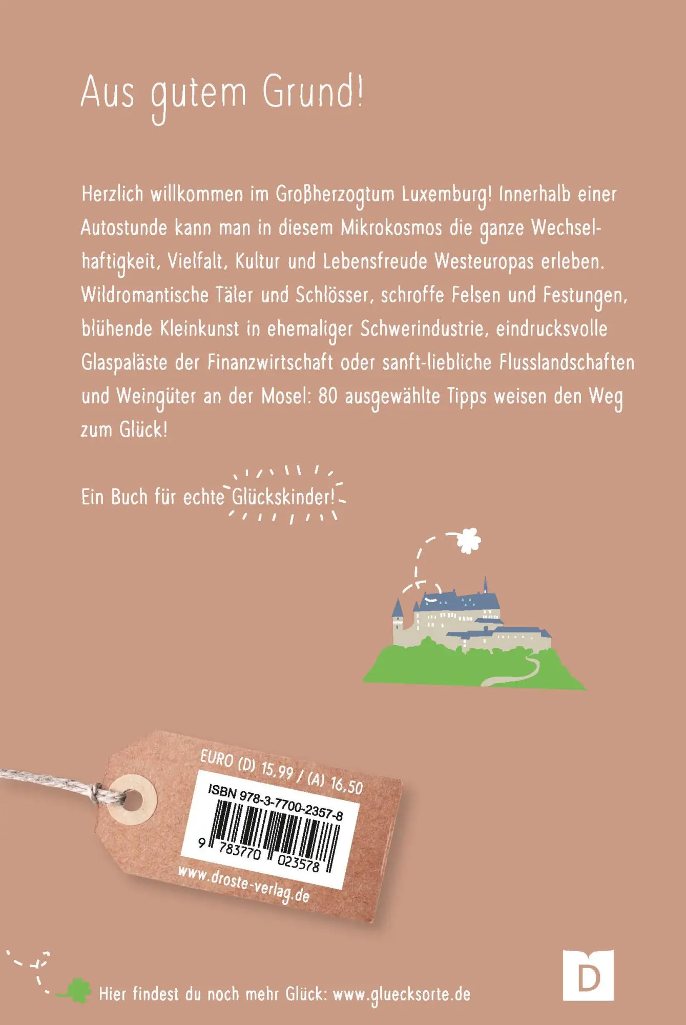 Rückseite: 9783770023578 | Glücksorte in Luxemburg | Fahr hin &amp; werd glücklich | Thomas Klein