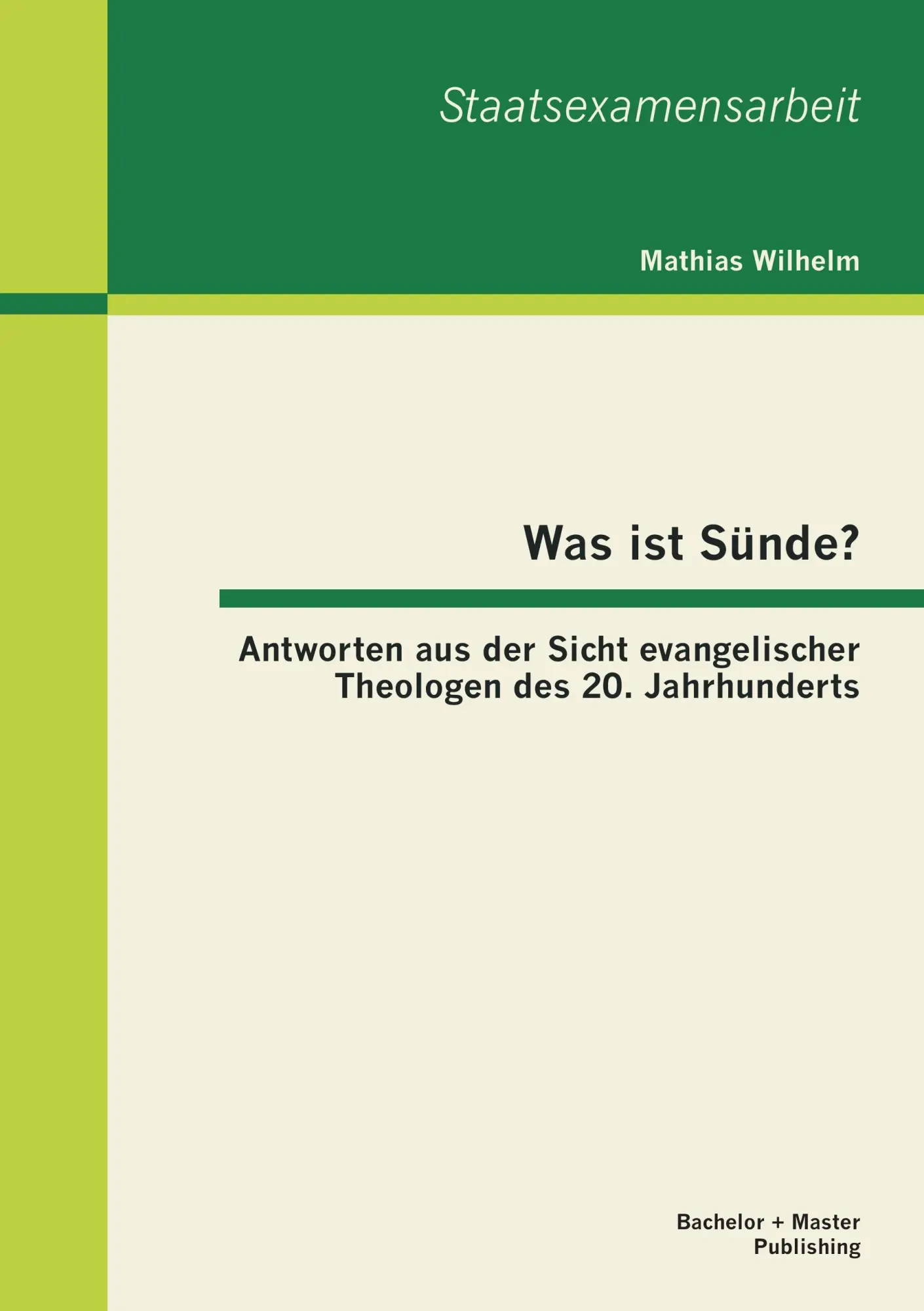 Cover: 9783955493578 | Was ist Sünde? Antworten aus der Sicht evangelischer Theologen des...