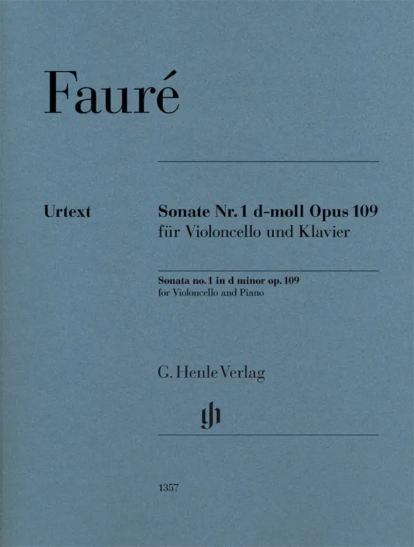 Cover: 9790201813578 | Sonata no. 1 in d minor op. 109 | Gabriel Fauré | Taschenbuch | 2019
