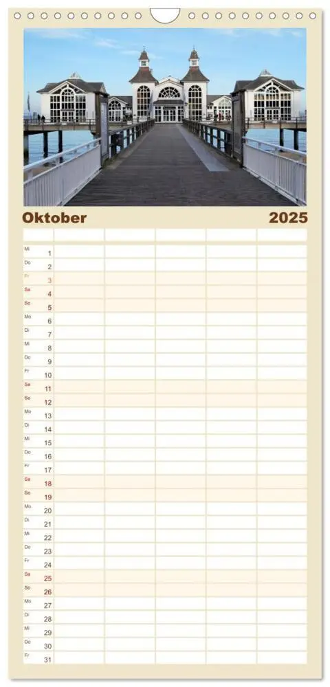Bild: 9783457103678 | Familienplaner 2025 - Urlaubsparadies Insel Rügen mit 5 Spalten...