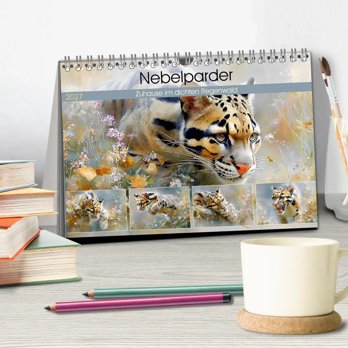 Bild: 9783516813678 | Nebelparder. Zuhause im dichten Regenwald (Tischkalender 2027 DIN...