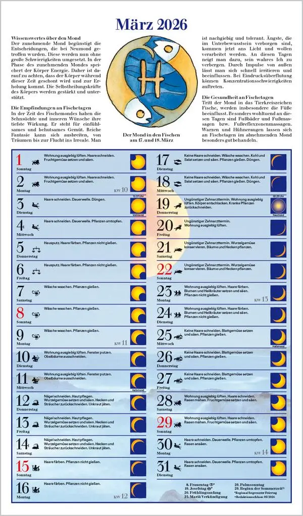 Bild: 9783731883678 | Mit dem Mond im Rhythmus 2026 | Verlag Korsch | Kalender | 13 S.