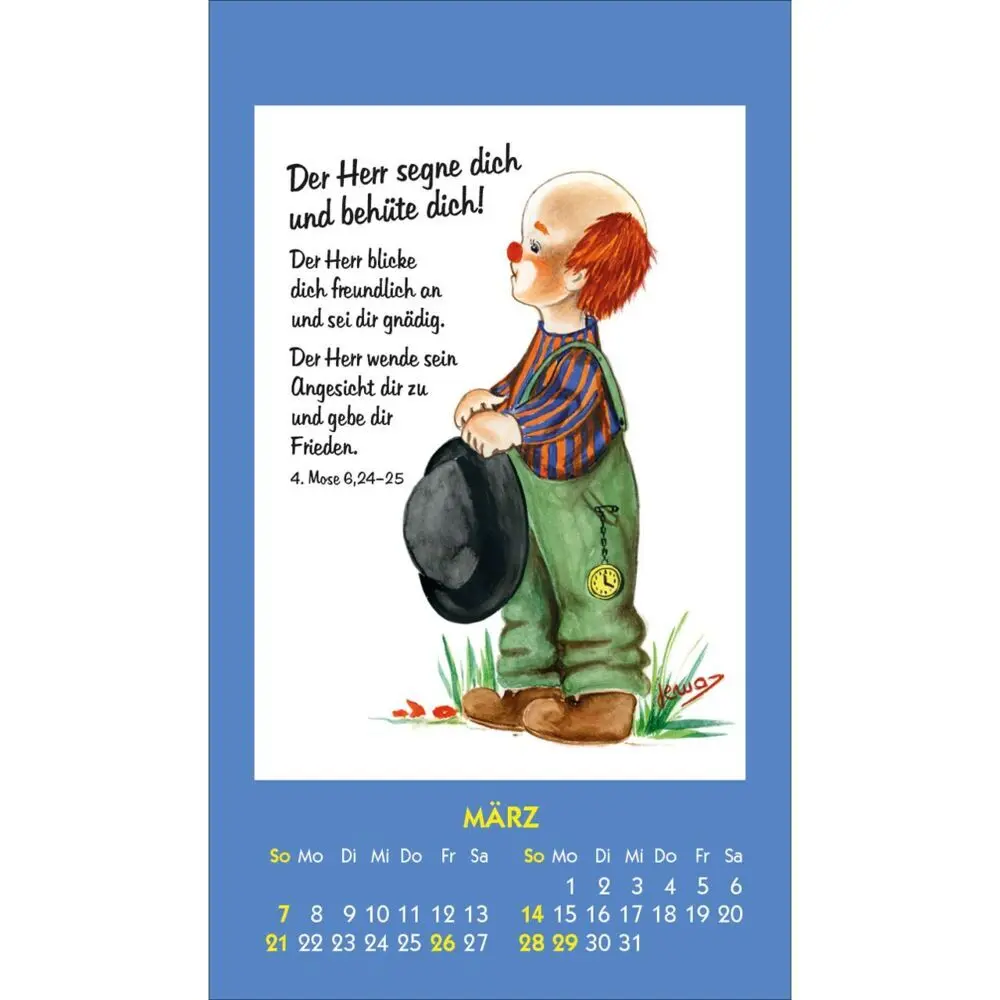 Bild: 9783754893678 | Kleine Clown-Grüße 2027 | Aufkleber-Kalender mit Clown-Motiven | 14 S.