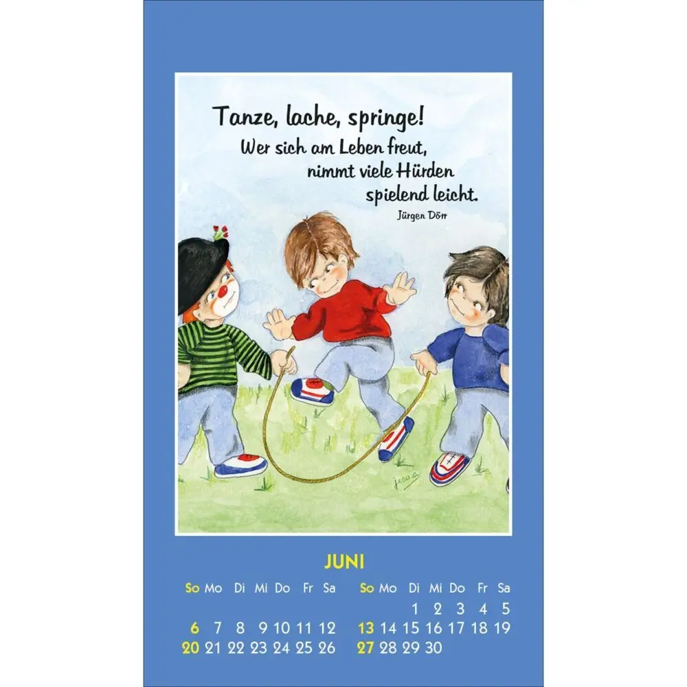 Bild: 9783754893678 | Kleine Clown-Grüße 2027 | Aufkleber-Kalender mit Clown-Motiven | 14 S.