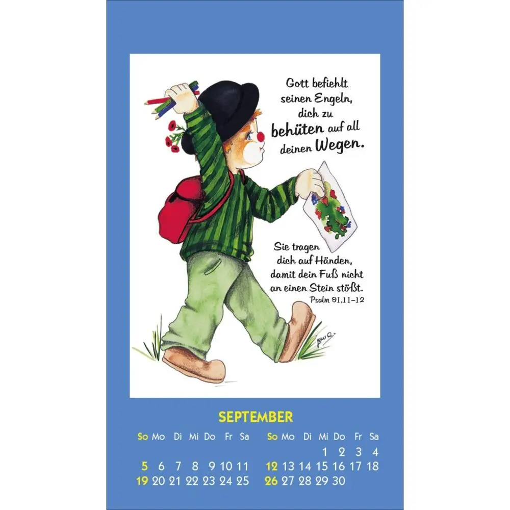 Bild: 9783754893678 | Kleine Clown-Grüße 2027 | Aufkleber-Kalender mit Clown-Motiven | 14 S.