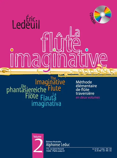 Cover: 9790046303678 | La flute imaginative vol.2 (+CD) Méthode élémentaire de flute...