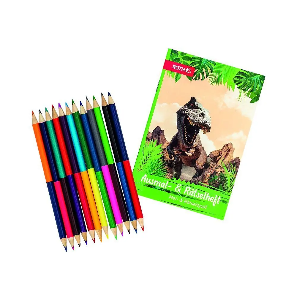 Ausmal-Sets mit Buntstiften Tyrannosaurus