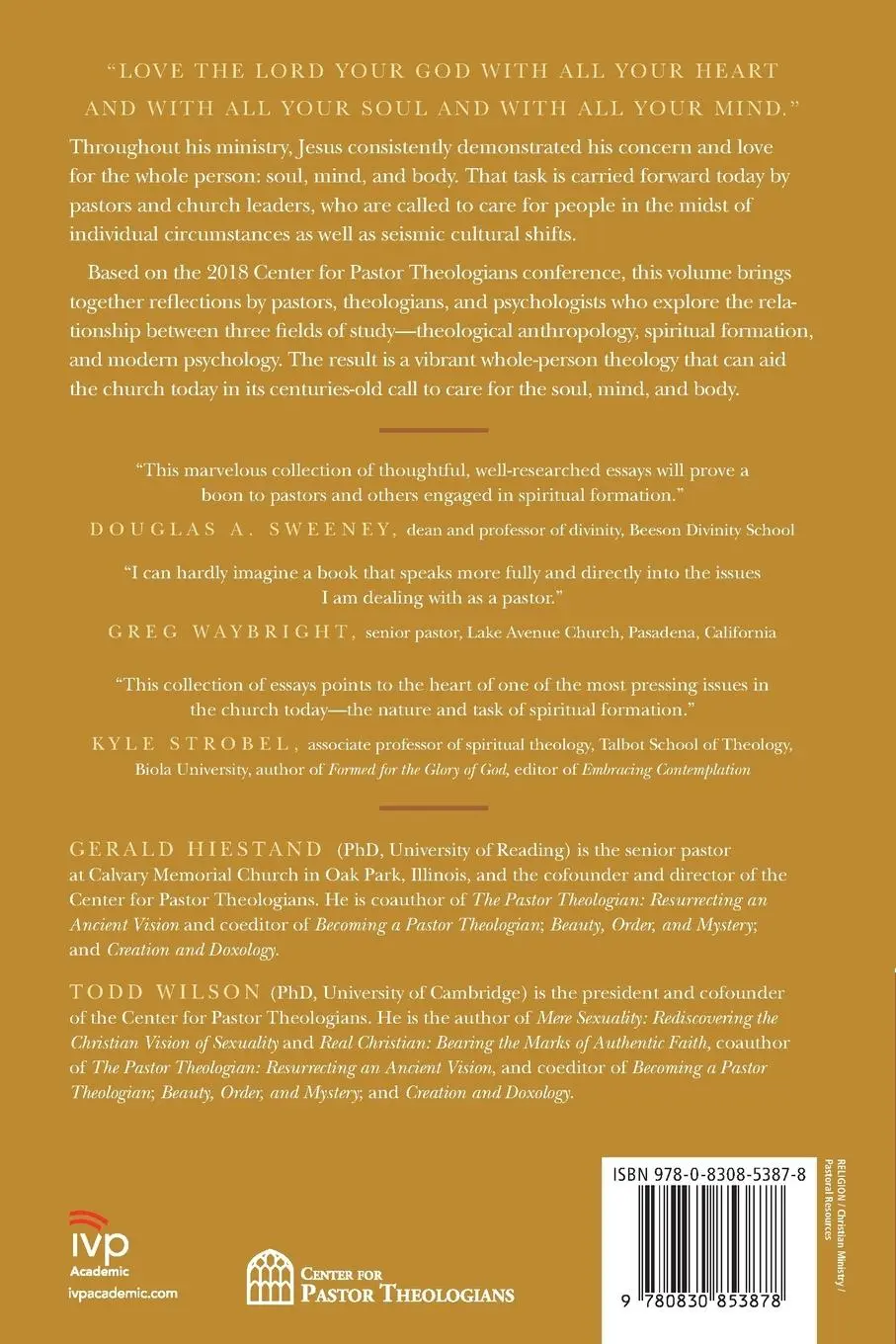 Rückseite: 9780830853878 | Tending Soul, Mind, and Body | Gerald L. Hiestand (u. a.) | Buch
