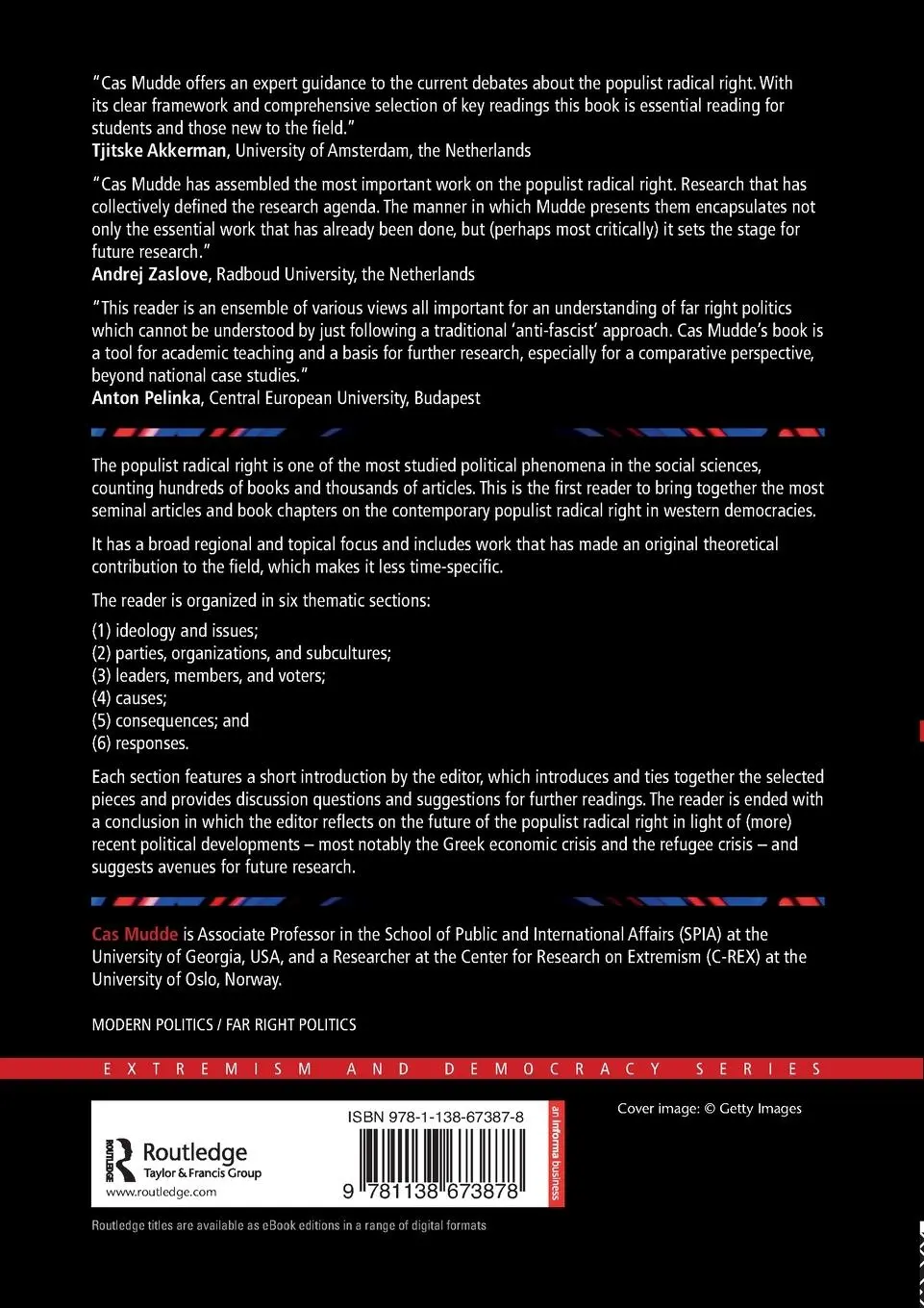Rückseite: 9781138673878 | The Populist Radical Right | A Reader | Cas Mudde | Taschenbuch | 2016