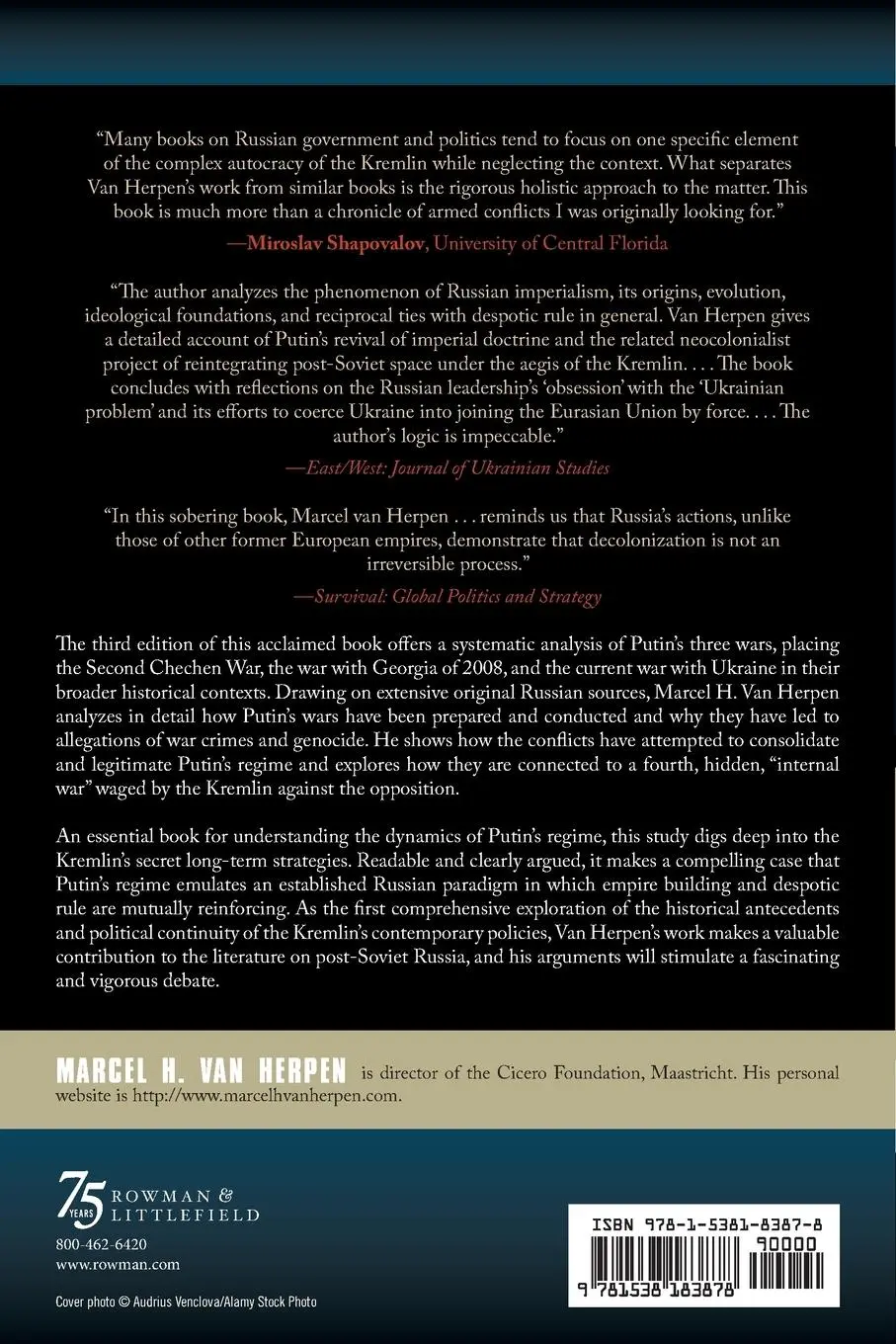Rückseite: 9781538183878 | Putin's Wars | The Rise of Russia's New Imperialism | Herpen | Buch