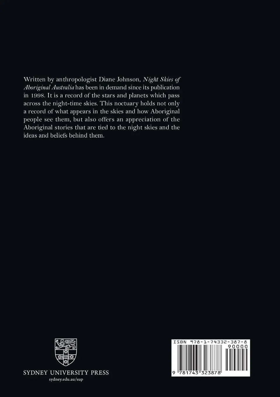 Rückseite: 9781743323878 | Night Skies of Aboriginal Australia | Dianne Johnson | Taschenbuch