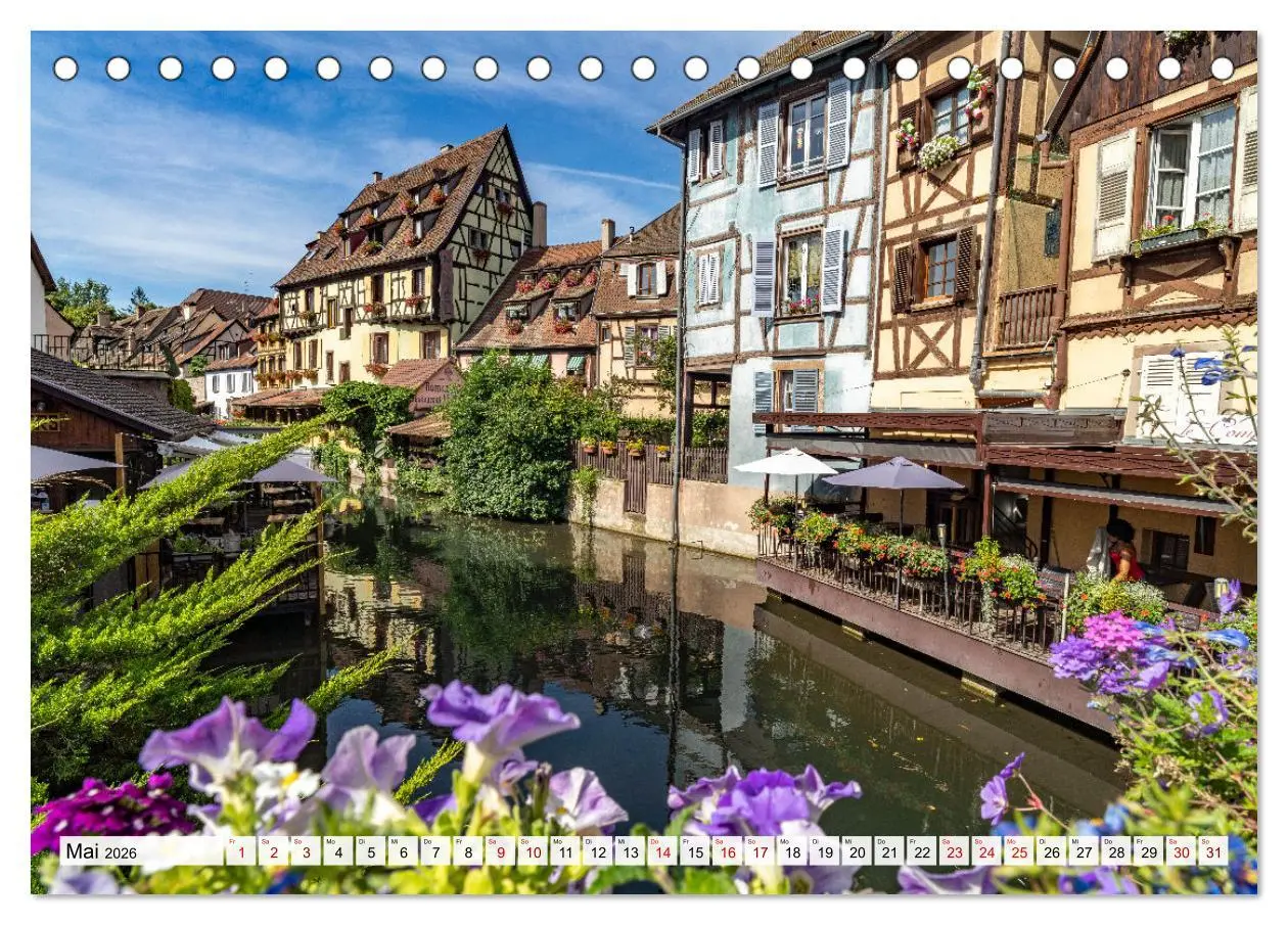 Bild: 9783457493878 | Die Elsässer Weinstraße (Tischkalender 2026 DIN A5 quer), CALVENDO...
