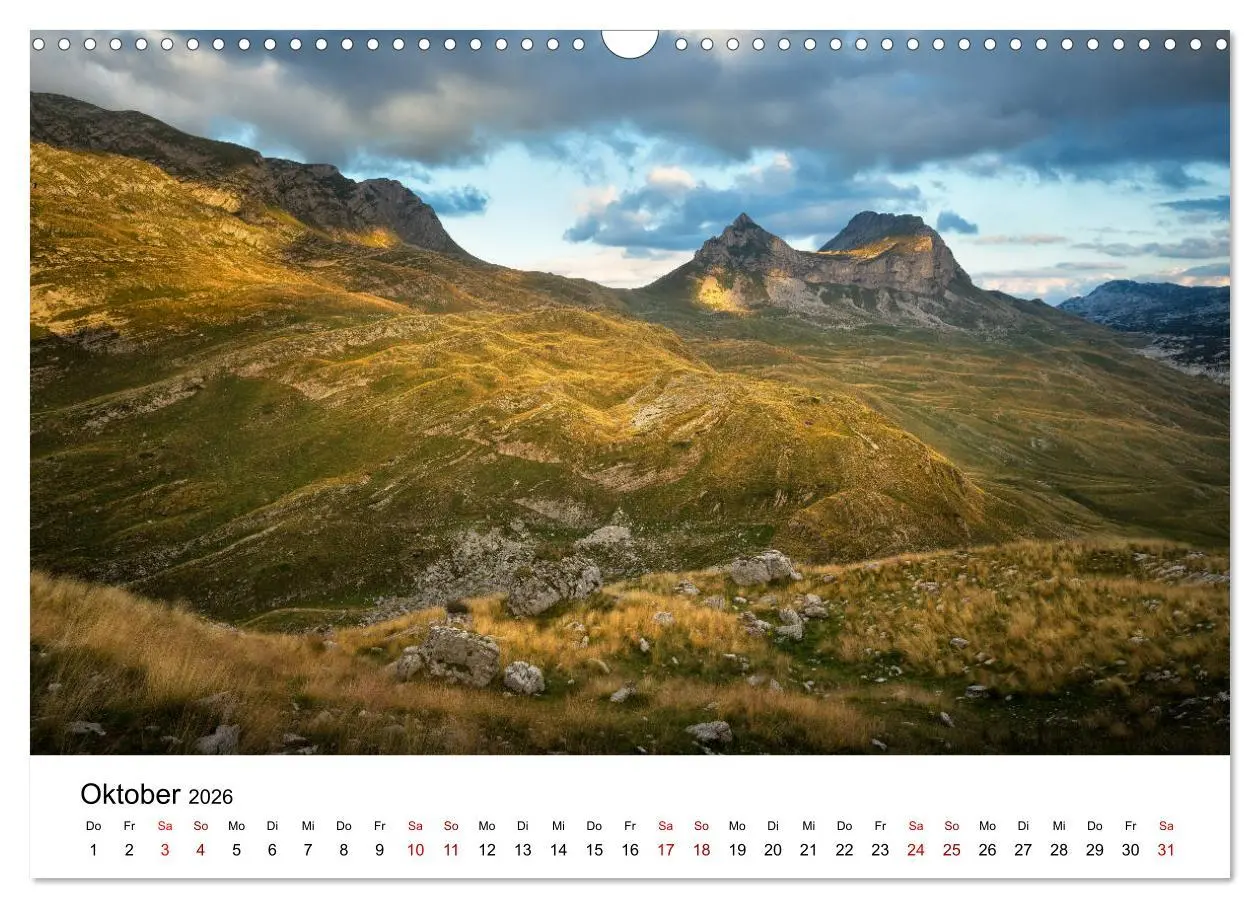Bild: 9783457873878 | Montenegro - Land der schwarzen Berge (Wandkalender 2026 DIN A3...