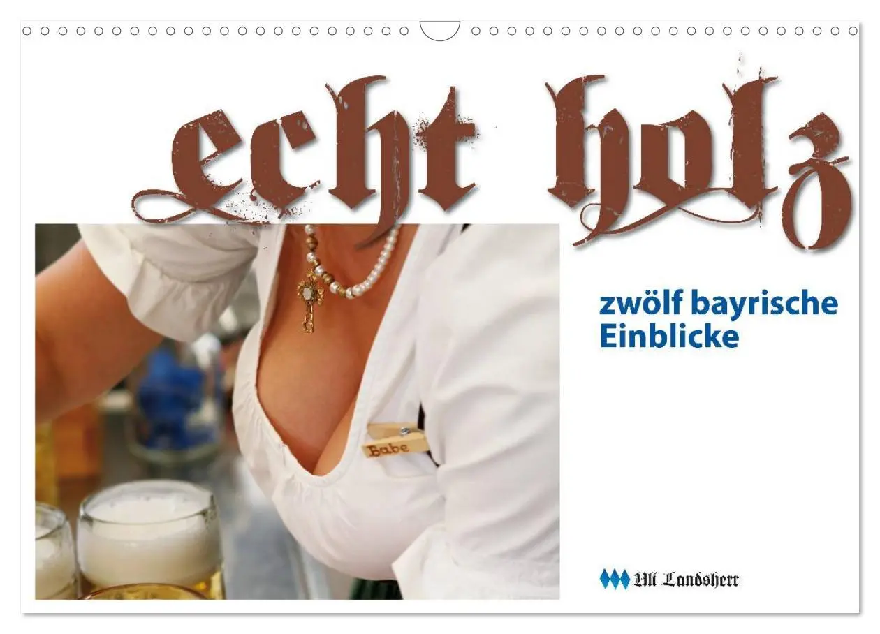 Cover: 9783516103878 | Echt Holz - Einblicke (Wandkalender 2026 DIN A3 quer), CALVENDO...