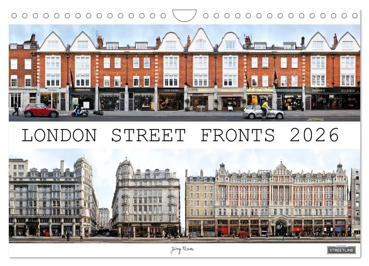 Cover: 9783516583878 | London Street Fronts 2026 / UK-Version (Wall Calendar 2026 DIN A4...