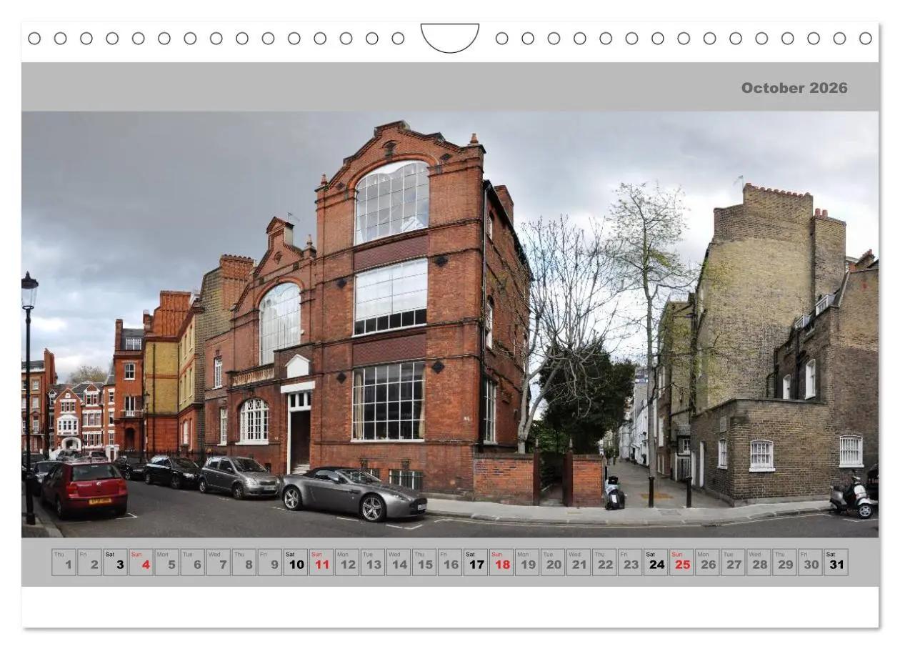 Bild: 9783516583878 | London Street Fronts 2026 / UK-Version (Wall Calendar 2026 DIN A4...