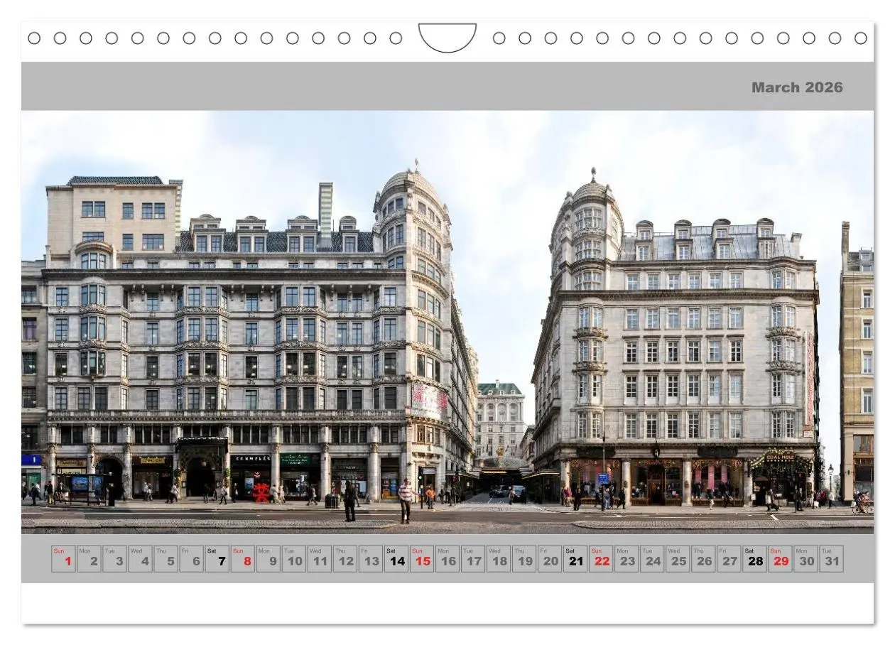 Bild: 9783516583878 | London Street Fronts 2026 / UK-Version (Wall Calendar 2026 DIN A4...