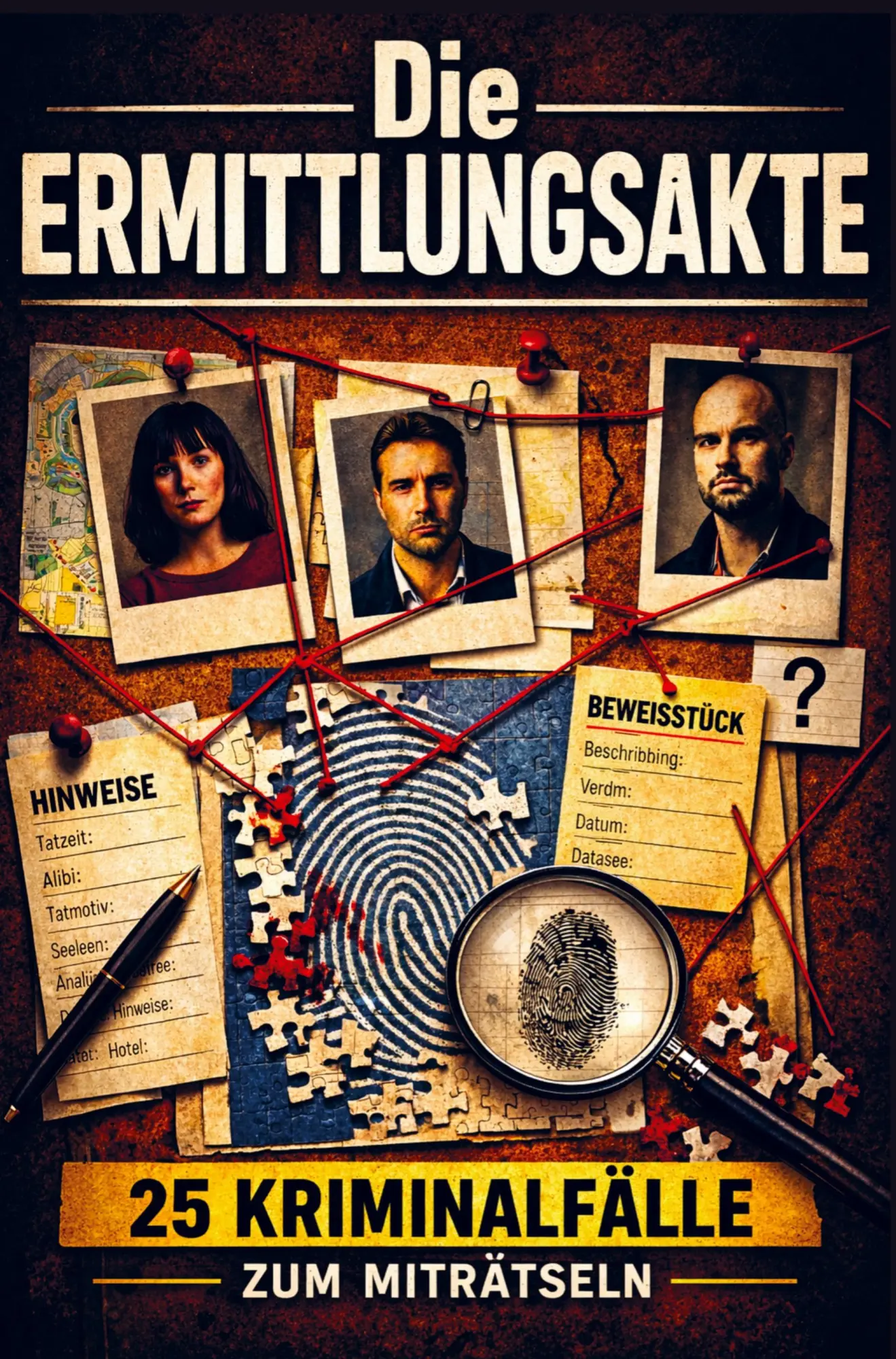 Cover: 9789403883878 | Die Ermittlungsakte - 25 Kriminalfälle zum Miträtseln | Kramer | Buch