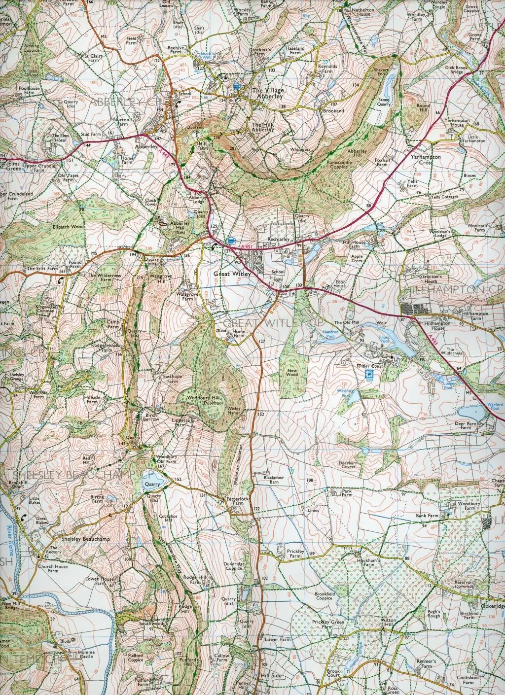 Bild: 9780319243978 | Worcester and Droitwich Spa | Ordnance Survey | (Land-)Karte | 2015