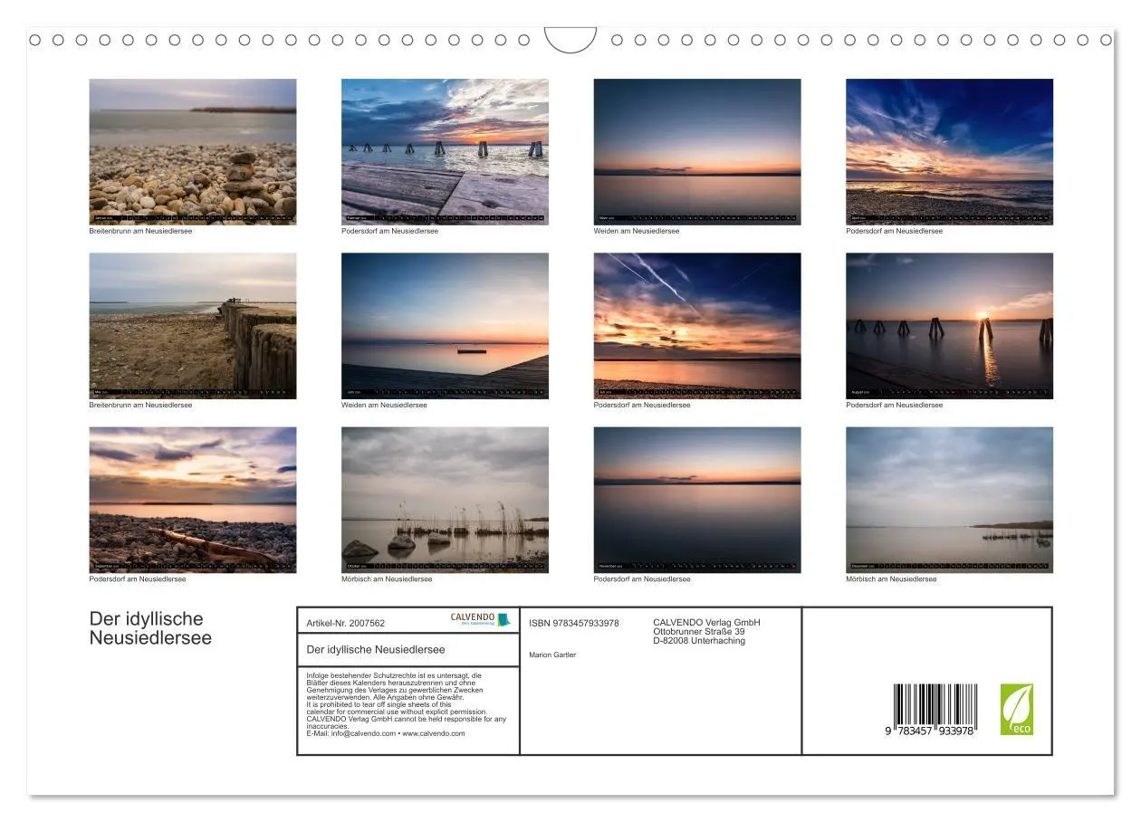 Bild: 9783457933978 | Der idyllische Neusiedlersee (Wandkalender 2026 DIN A3 quer),...