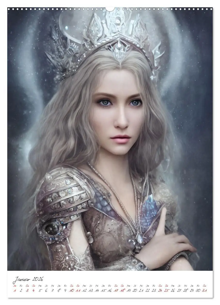 Bild: 9783516333978 | Dark Fantasy Art - Zeit der Helden (Wandkalender 2026 DIN A2 hoch),...