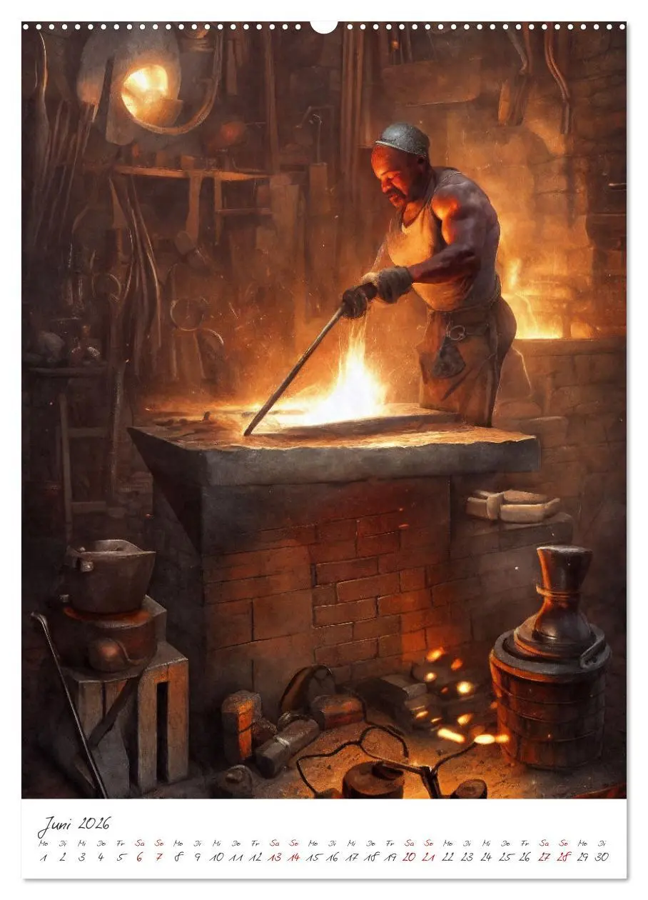 Bild: 9783516333978 | Dark Fantasy Art - Zeit der Helden (Wandkalender 2026 DIN A2 hoch),...