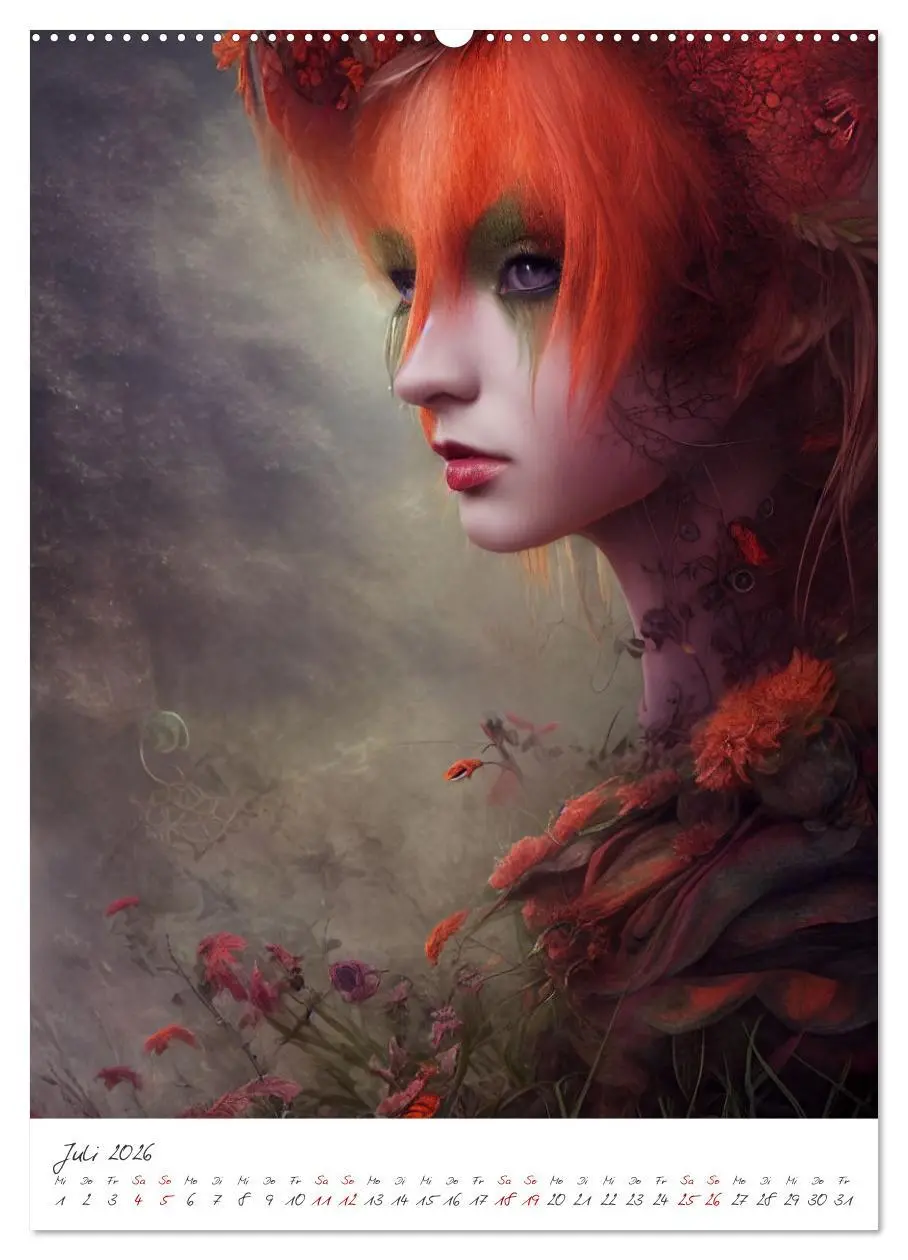 Bild: 9783516333978 | Dark Fantasy Art - Zeit der Helden (Wandkalender 2026 DIN A2 hoch),...