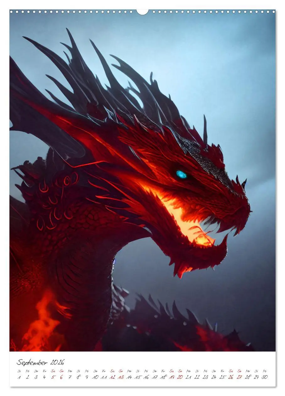 Bild: 9783516333978 | Dark Fantasy Art - Zeit der Helden (Wandkalender 2026 DIN A2 hoch),...