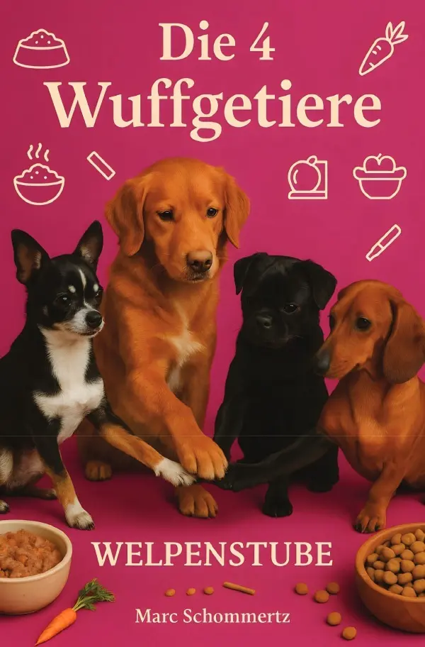 Cover: 9783819753978 | Die 4 Wuffgetiere - Welpenstube | Marc Schommertz | Taschenbuch | 2025