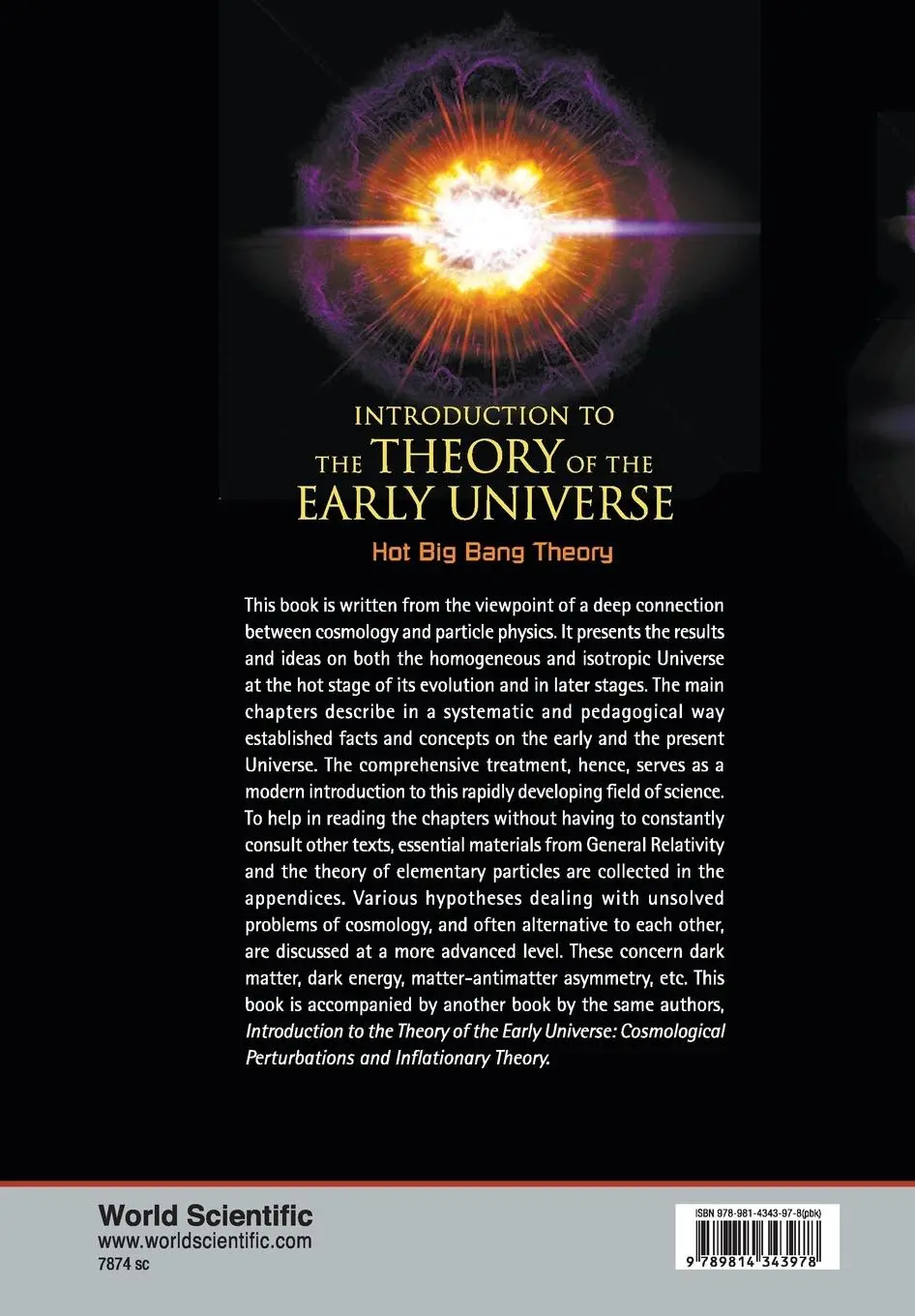 Rückseite: 9789814343978 | INTRO THEORY EARLY UNIVERSE | HOT BIG BANG | Gorbunov Dmitry S | Buch