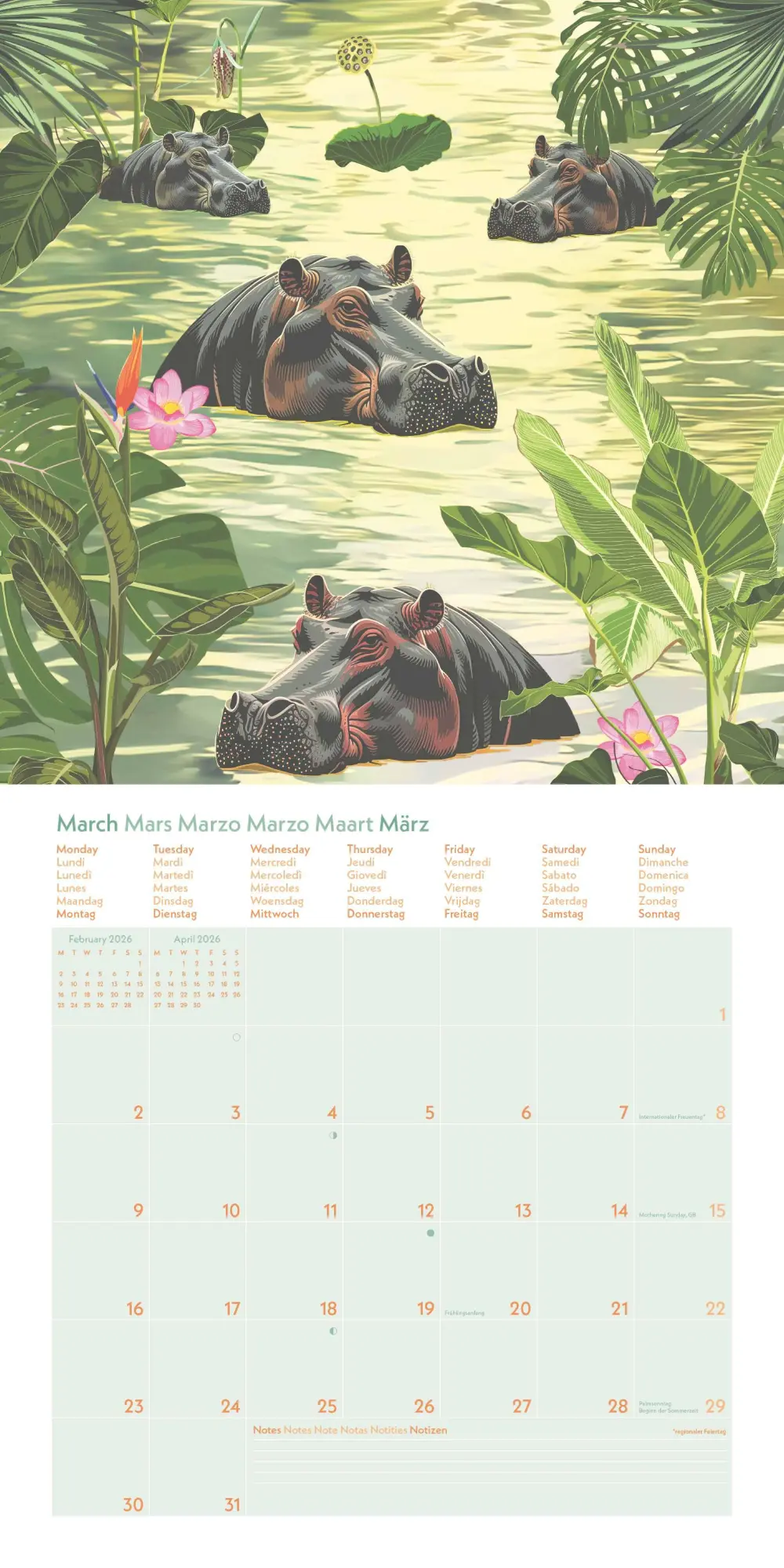 Bild: 4069095004078 | GreenLine Jungle 2026 - Wand-Kalender - Broschüren-Kalender - 30x30...