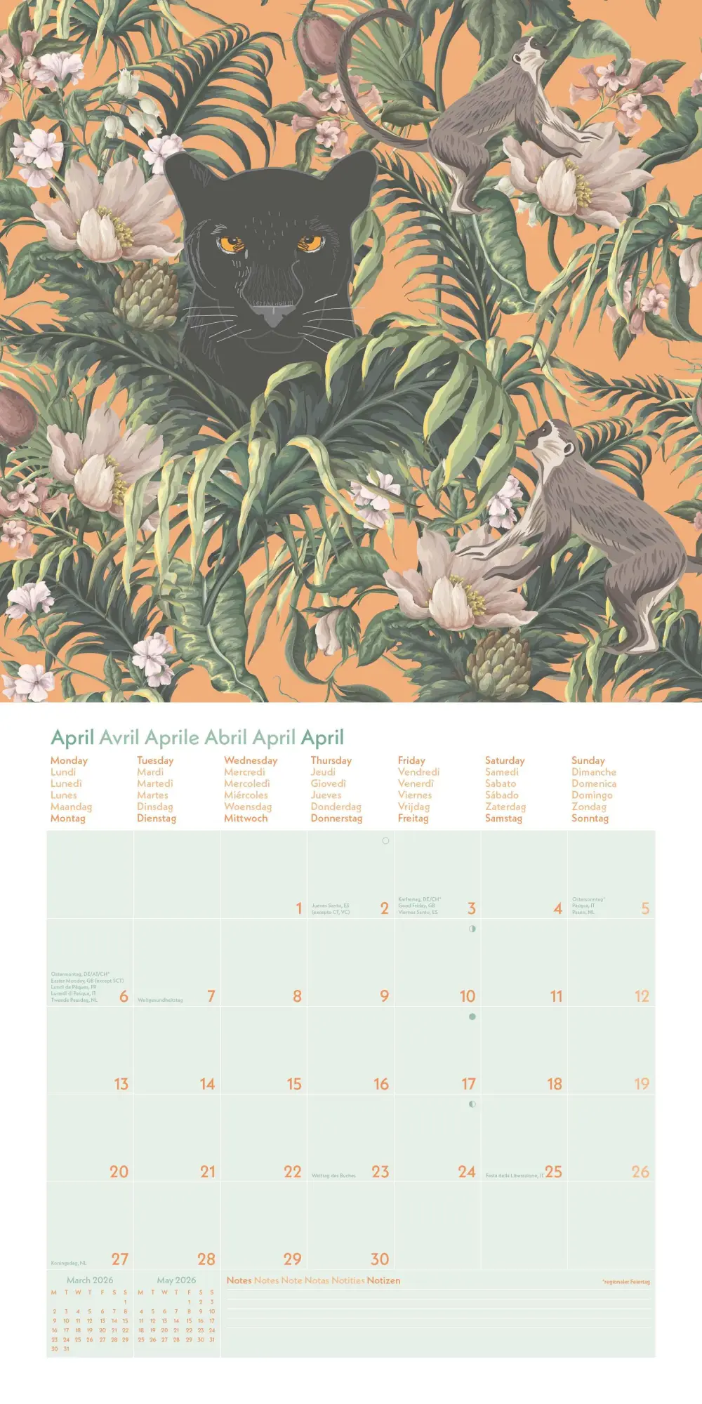 Bild: 4069095004078 | GreenLine Jungle 2026 - Wand-Kalender - Broschüren-Kalender - 30x30...
