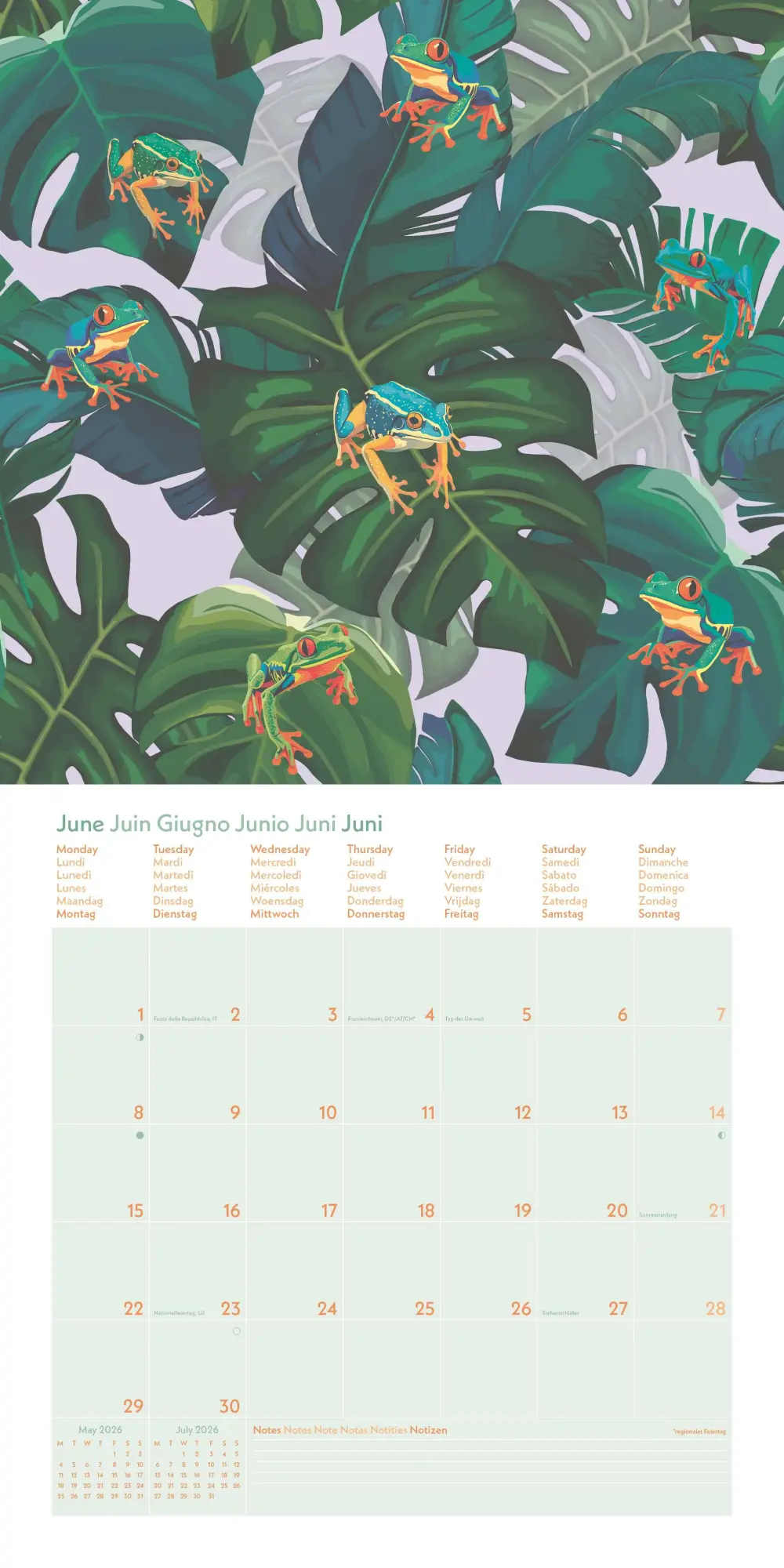 Bild: 4069095004078 | GreenLine Jungle 2026 - Wand-Kalender - Broschüren-Kalender - 30x30...