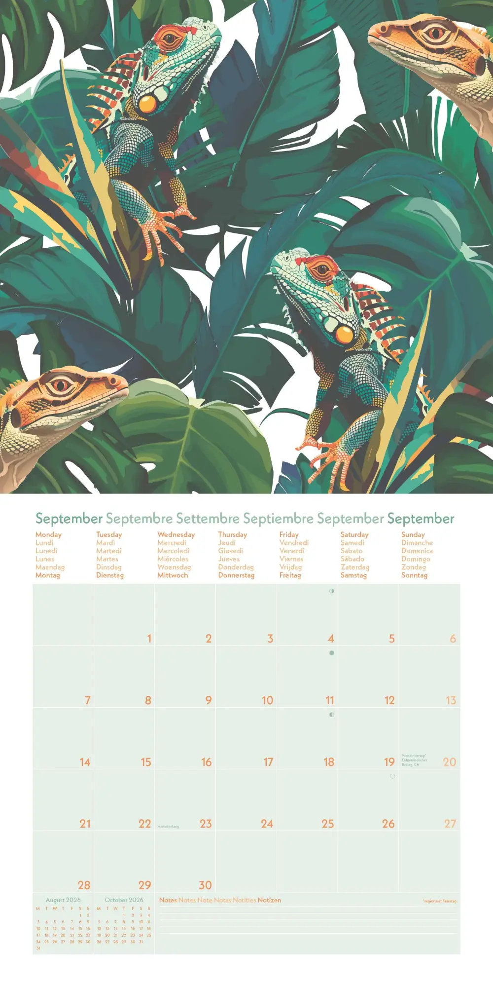 Bild: 4069095004078 | GreenLine Jungle 2026 - Wand-Kalender - Broschüren-Kalender - 30x30...