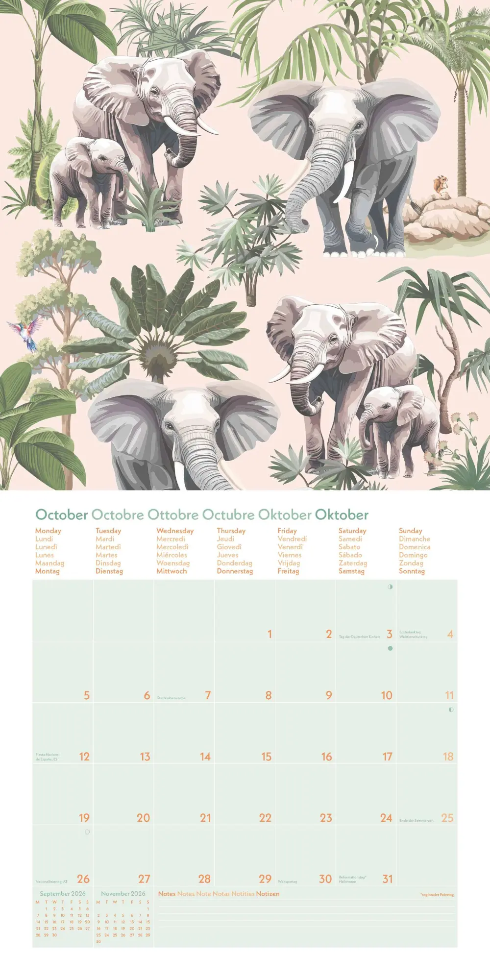 Bild: 4069095004078 | GreenLine Jungle 2026 - Wand-Kalender - Broschüren-Kalender - 30x30...
