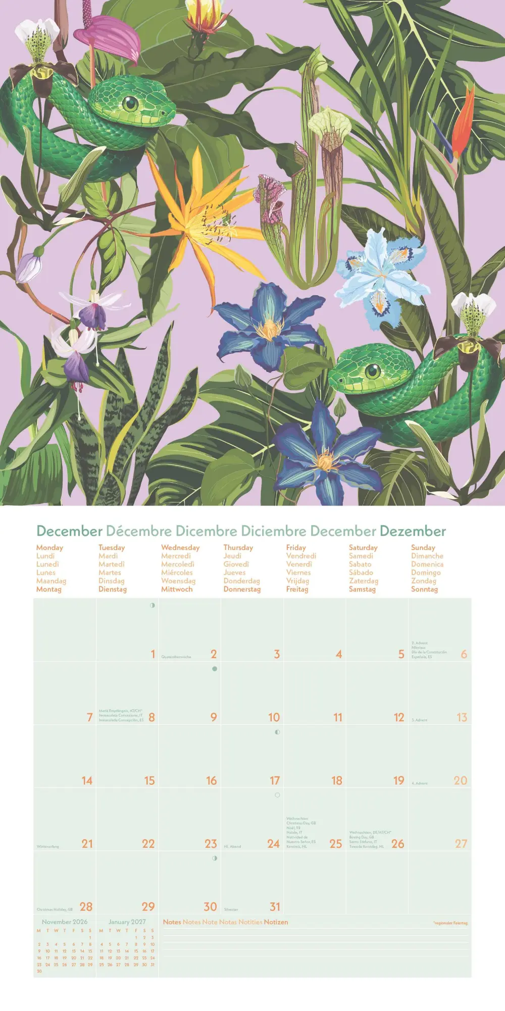 Bild: 4069095004078 | GreenLine Jungle 2026 - Wand-Kalender - Broschüren-Kalender - 30x30...