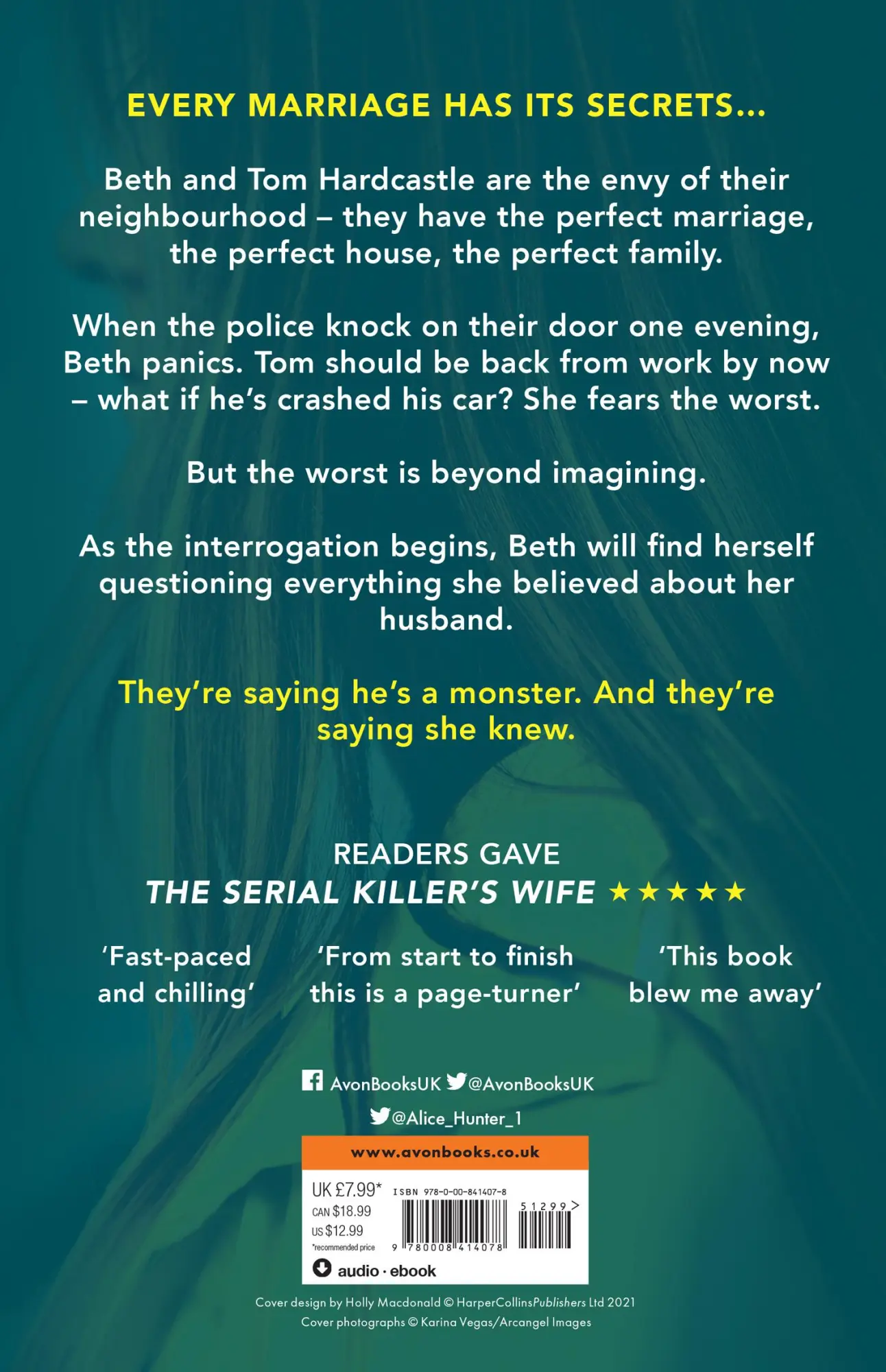 Rückseite: 9780008414078 | The Serial Killer's Wife. TV Tie-In | Alice Hunter | Taschenbuch