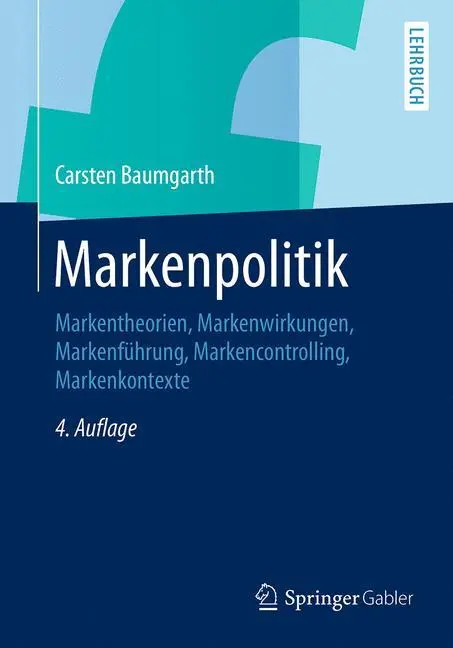 Cover: 9783834944078 | Markenpolitik | Carsten Baumgarth | Taschenbuch | Paperback | xvi
