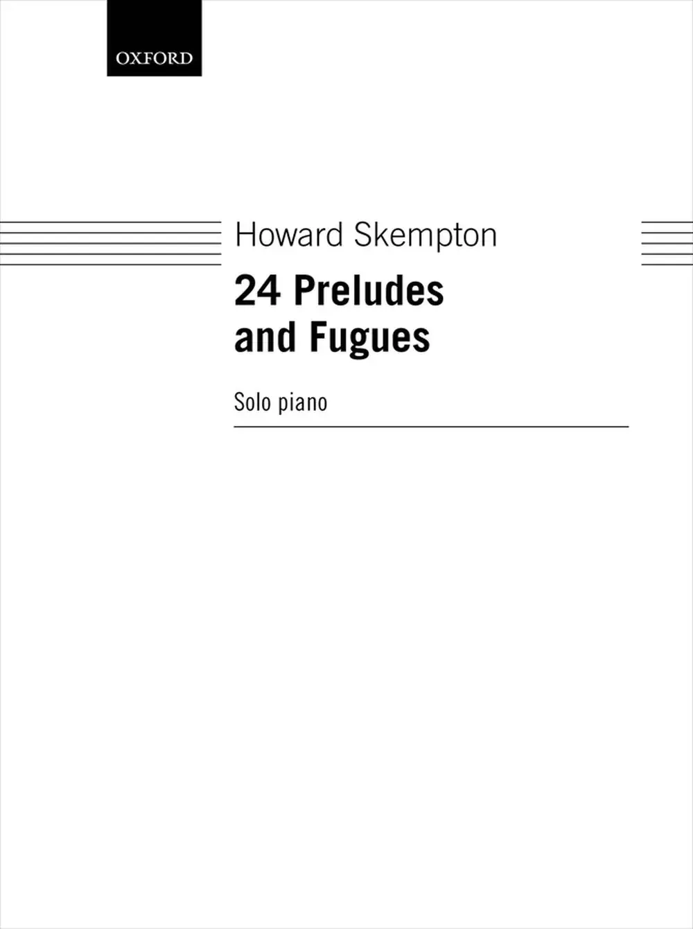 Cover: 9780193544178 | 24 Preludes and Fugues | Howard Skempton | Buch | 2020