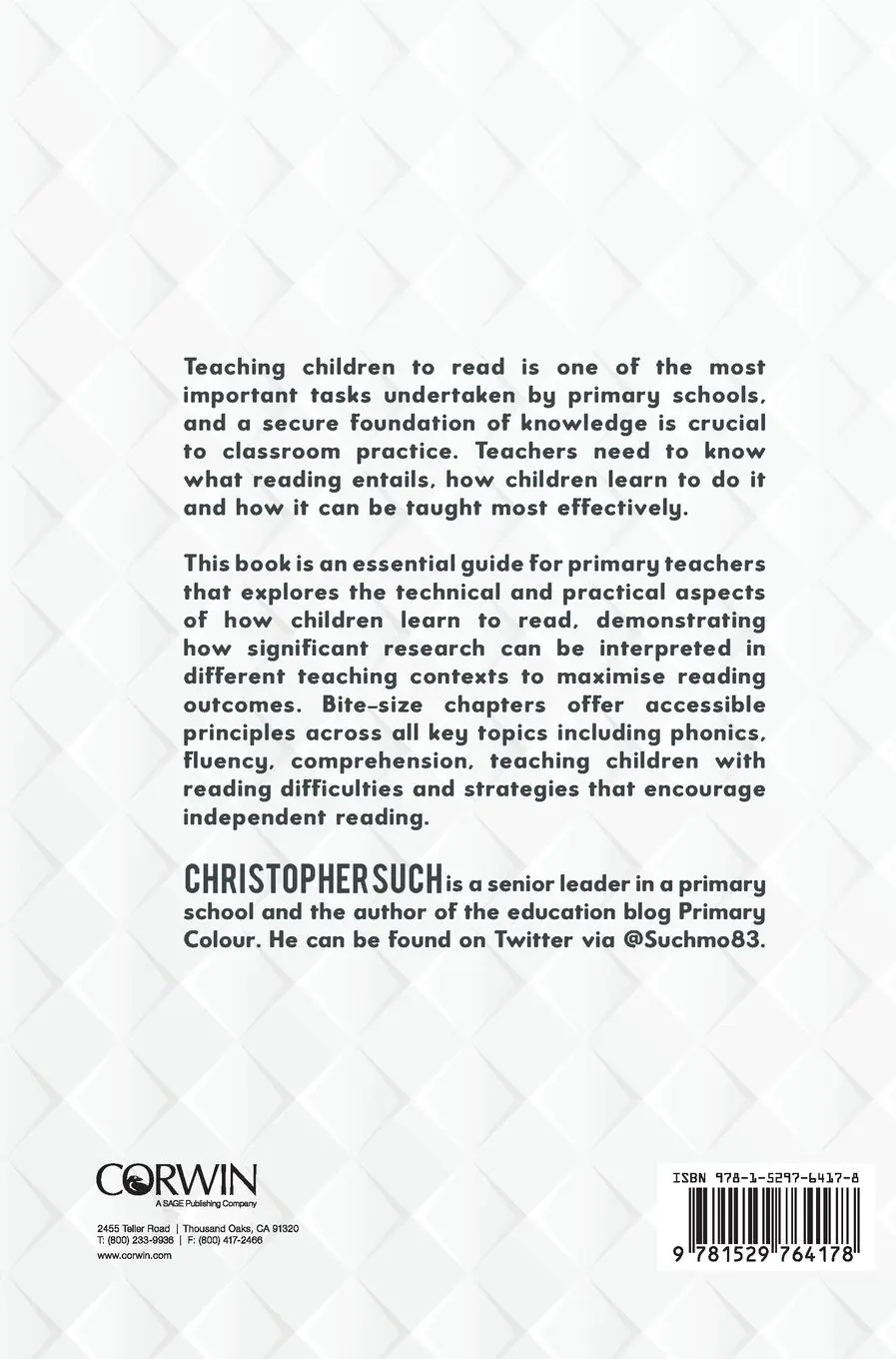 Rückseite: 9781529764178 | The Art and Science of Teaching Primary Reading | Christopher Such