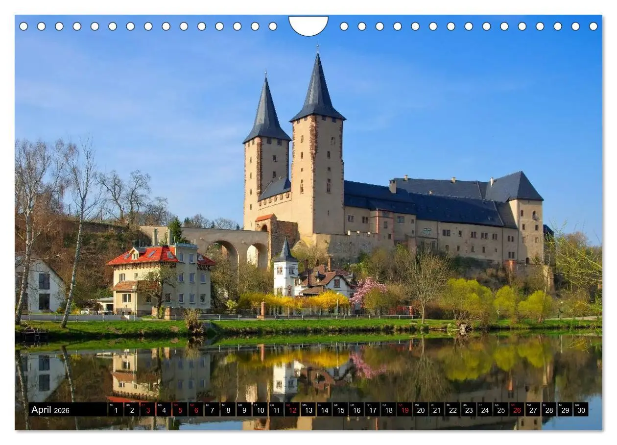 Bild: 9783516074178 | Schlösser und Burgen in Sachsen (Wandkalender 2026 DIN A4 quer),...