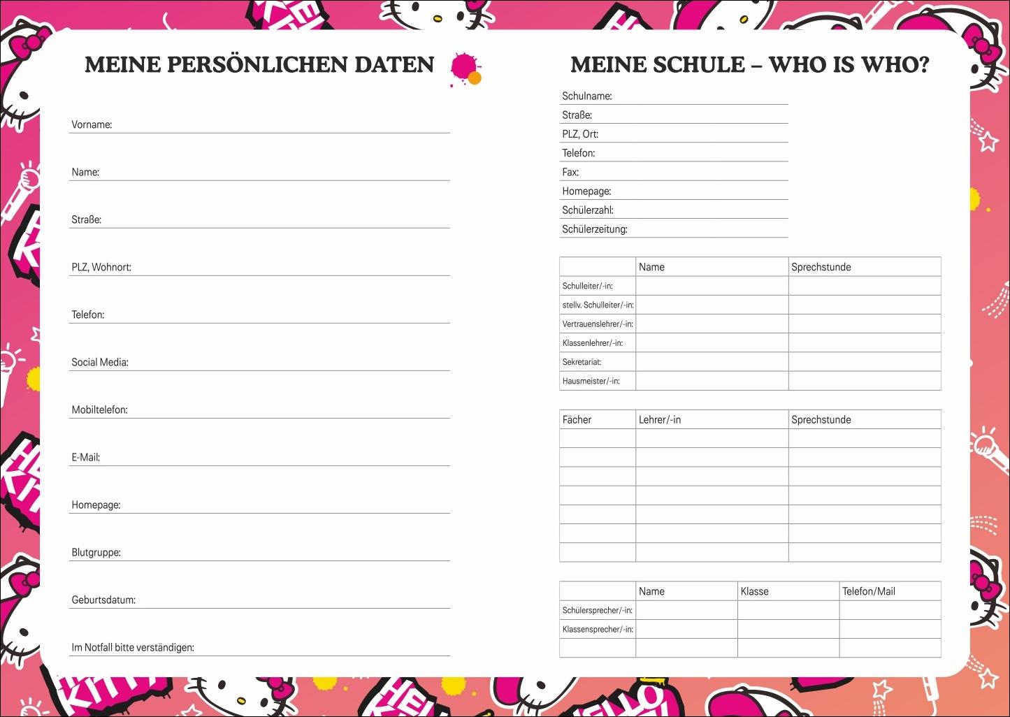 Bild: 9783756414178 | Hello Kitty Schülerkalender A5 2026 - 17 Monate ab August 2025 | Buch