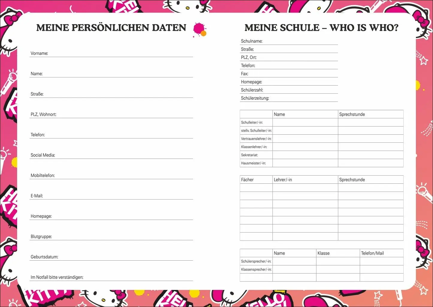 Bild: 9783756414178 | Hello Kitty Schülerkalender A5 2026 - 17 Monate ab August 2025 | Buch