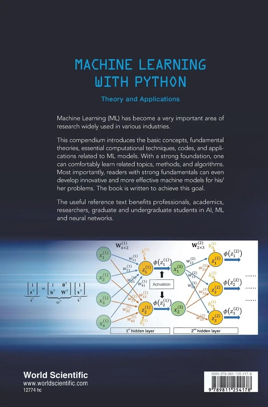 Rückseite: 9789811254178 | MACHINE LEARNING WITH PYTHON | THEORY AND APPLICATIONS | G R Liu